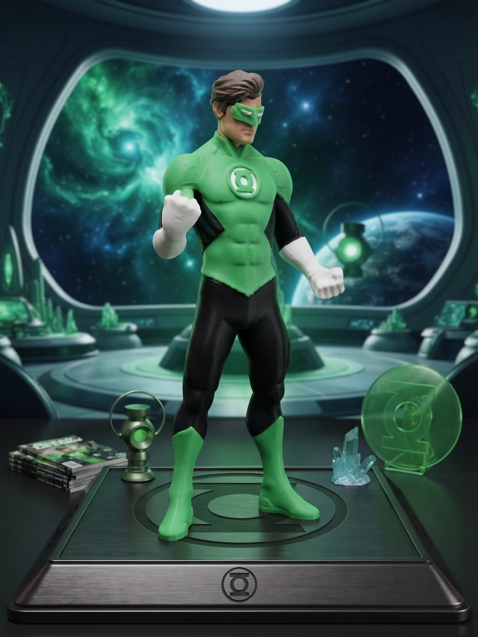 Peça de Lanterna Verde em impressão 3D — imagem 1