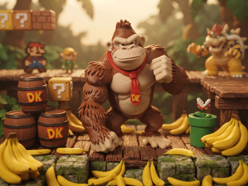 Peça de Donkey Kong em impressão 3D — imagem 1