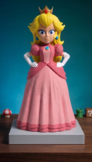 Peça de Peach em impressão 3D — imagem 1