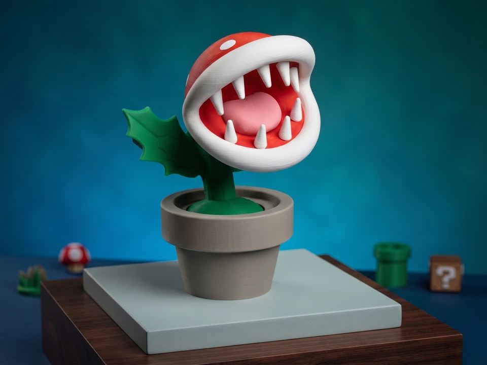 Peça de Piranha Plant em impressão 3D — imagem 1