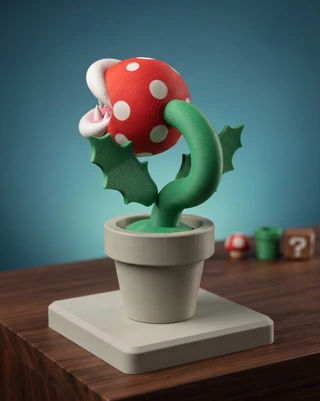 Peça de Piranha Plant em impressão 3D — imagem 2