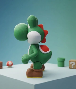 Peça de Yoshi em impressão 3D — imagem 2