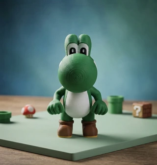 Peça de Yoshi em impressão 3D — imagem 3