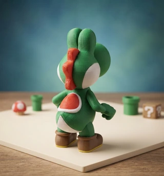 Peça de Yoshi em impressão 3D — imagem 4
