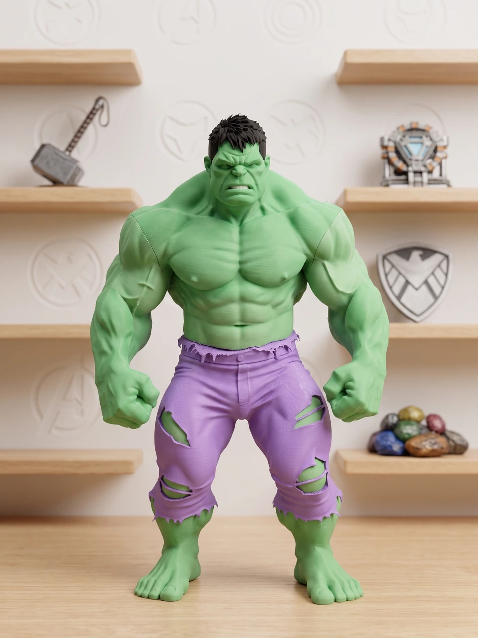 Peça de Hulk em impressão 3D — imagem 1