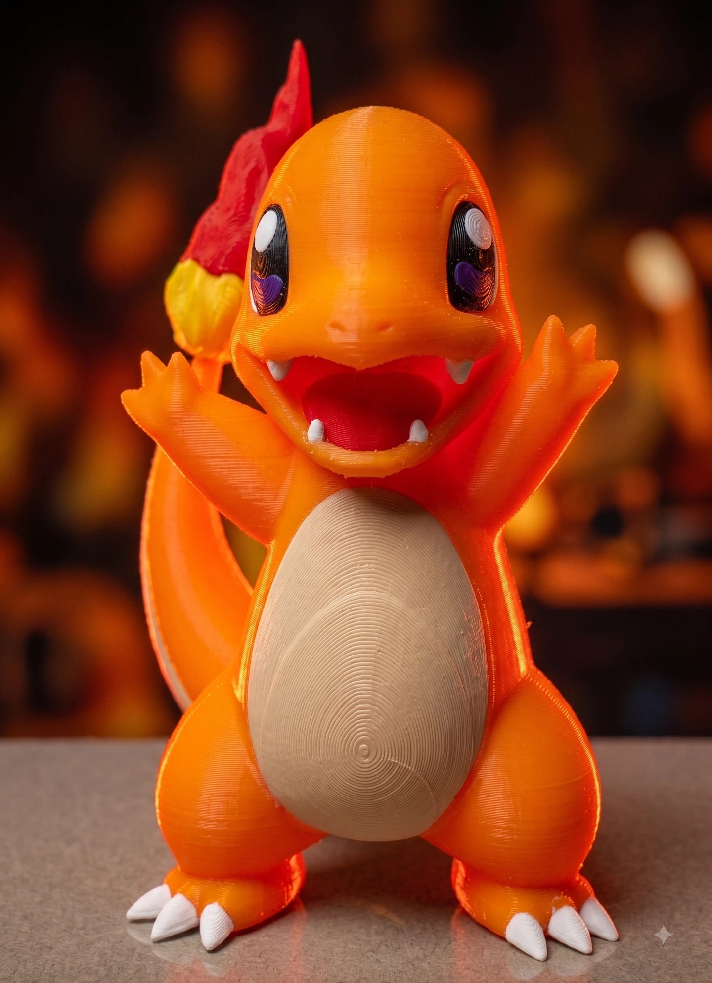 Peça de Charmander em impressão 3D — imagem 1