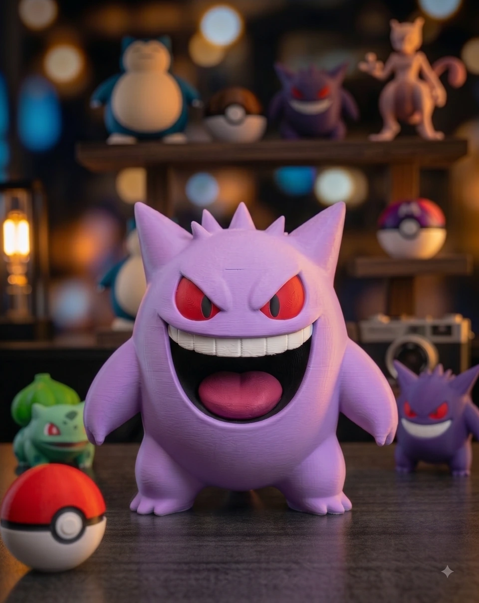 Peça de Gengar em impressão 3D — imagem 1