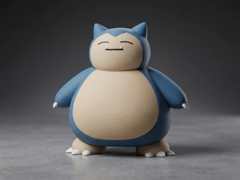 Peça de Snorlax em impressão 3D — imagem 1